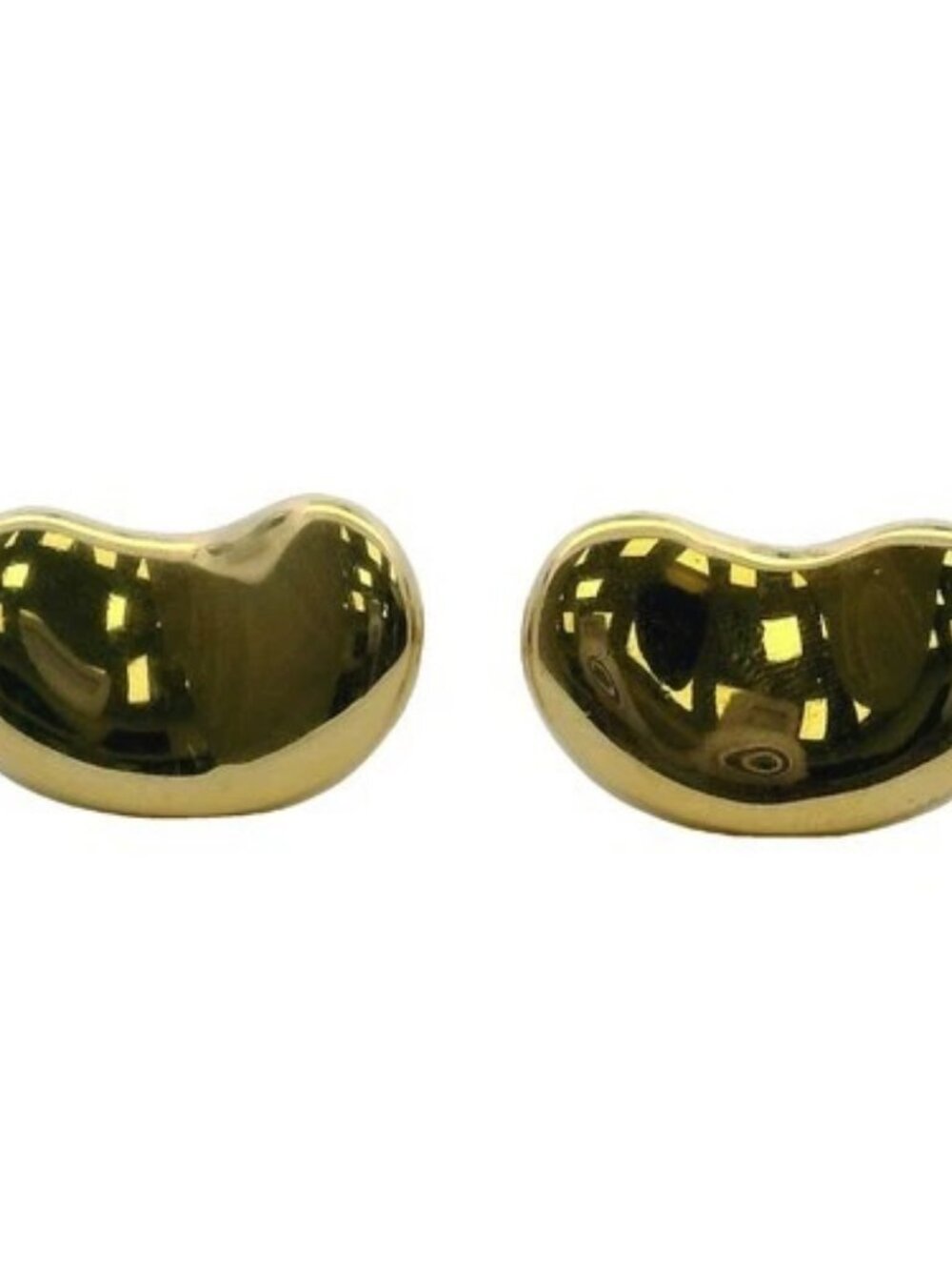Vintage Tiffany & Co Elsa Peretti 18kt Yellow Gold Kidney Bean Design Cufflinks